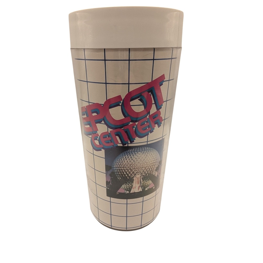 Epcot Center Walt Disney Vaper Wave beer cup tumbler thermo serve 1982